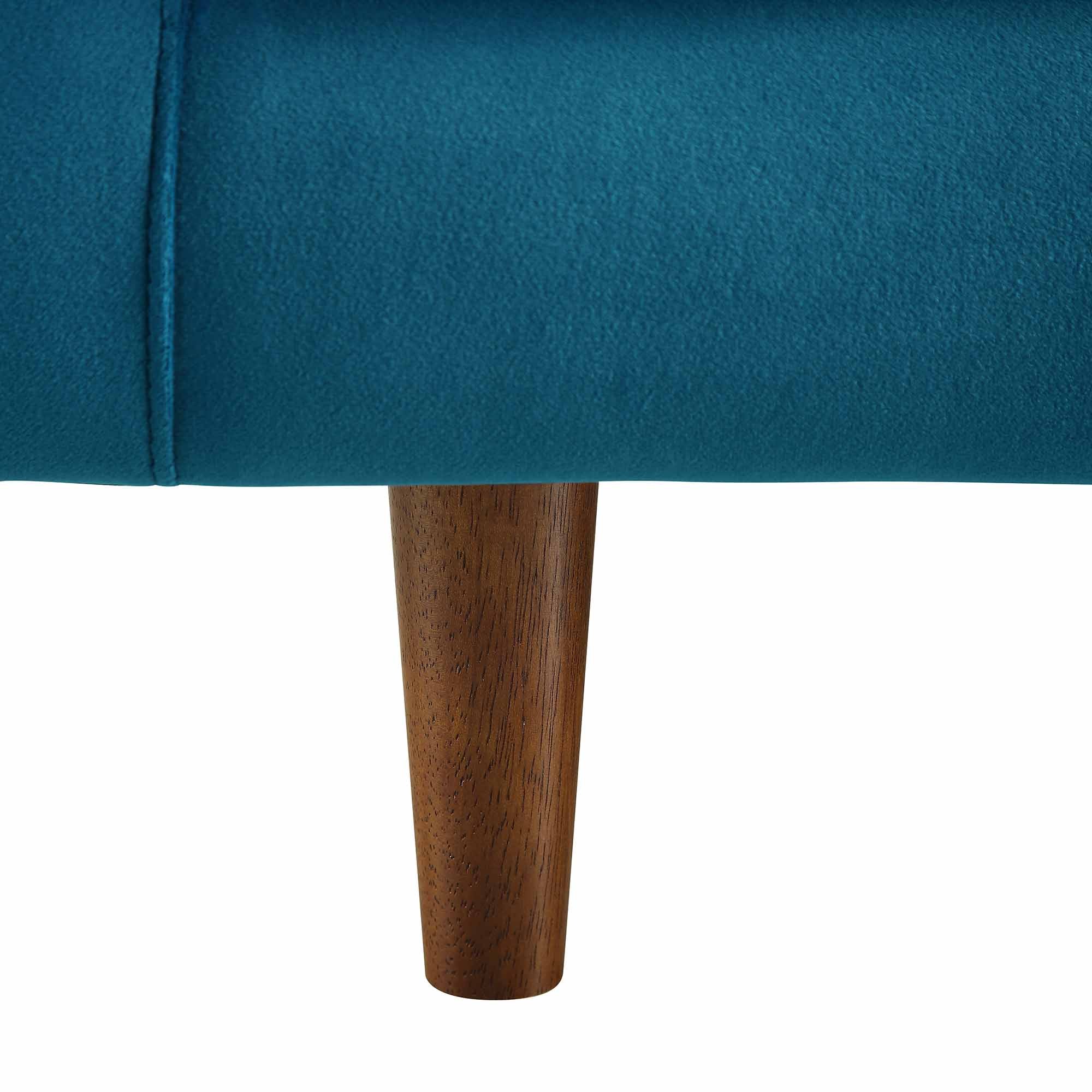 Henrietta Armchair, Teal Velvet