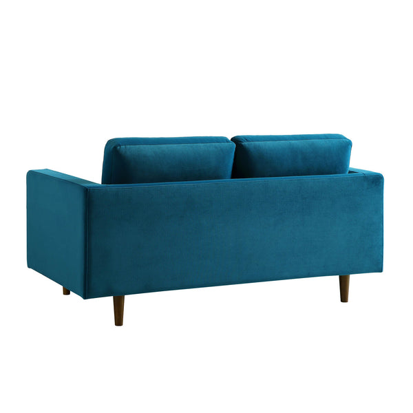 Henrietta 2-Seater Sofa, Teal Velvet