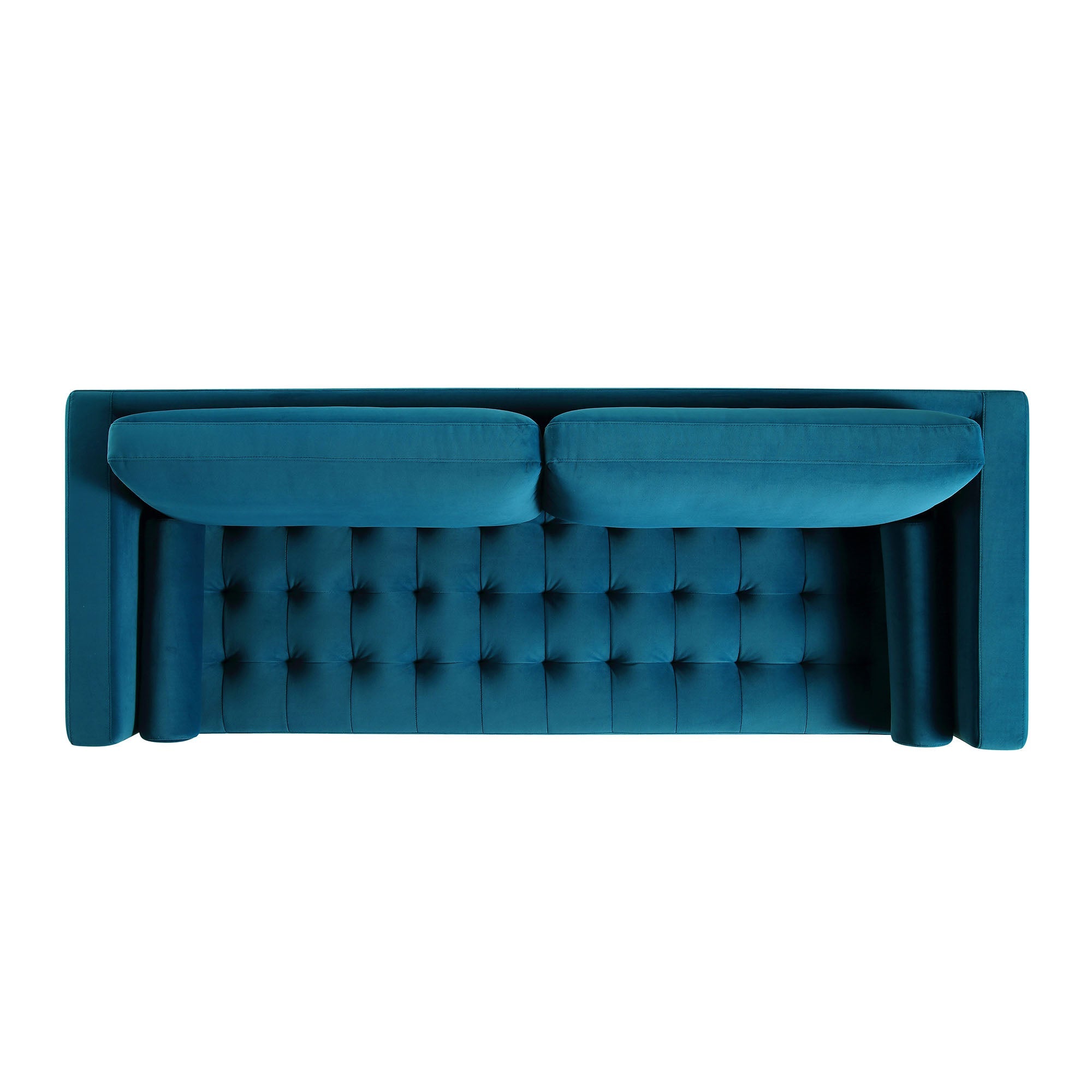 Henrietta Large 3-Seater Sofa, Teal Velvet