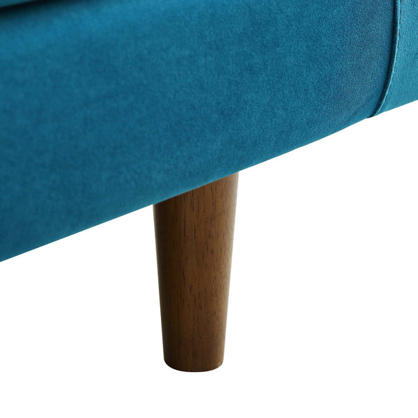 Henrietta 2-Seater Sofa, Teal Velvet