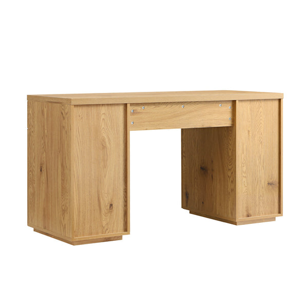 Agnes Curved Edge Desk with Storage, Natural