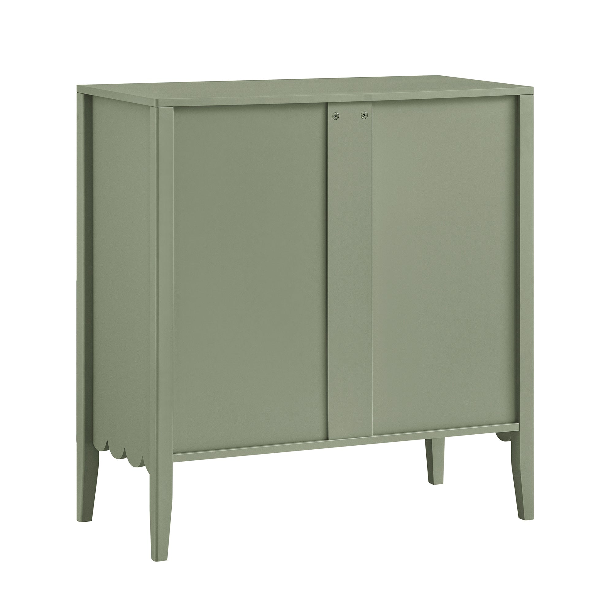 Henley Scalloped Edge 3 Drawer Dresser, Sage Green