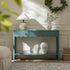 Henley Scalloped Edge Console Table, Blue Spruce