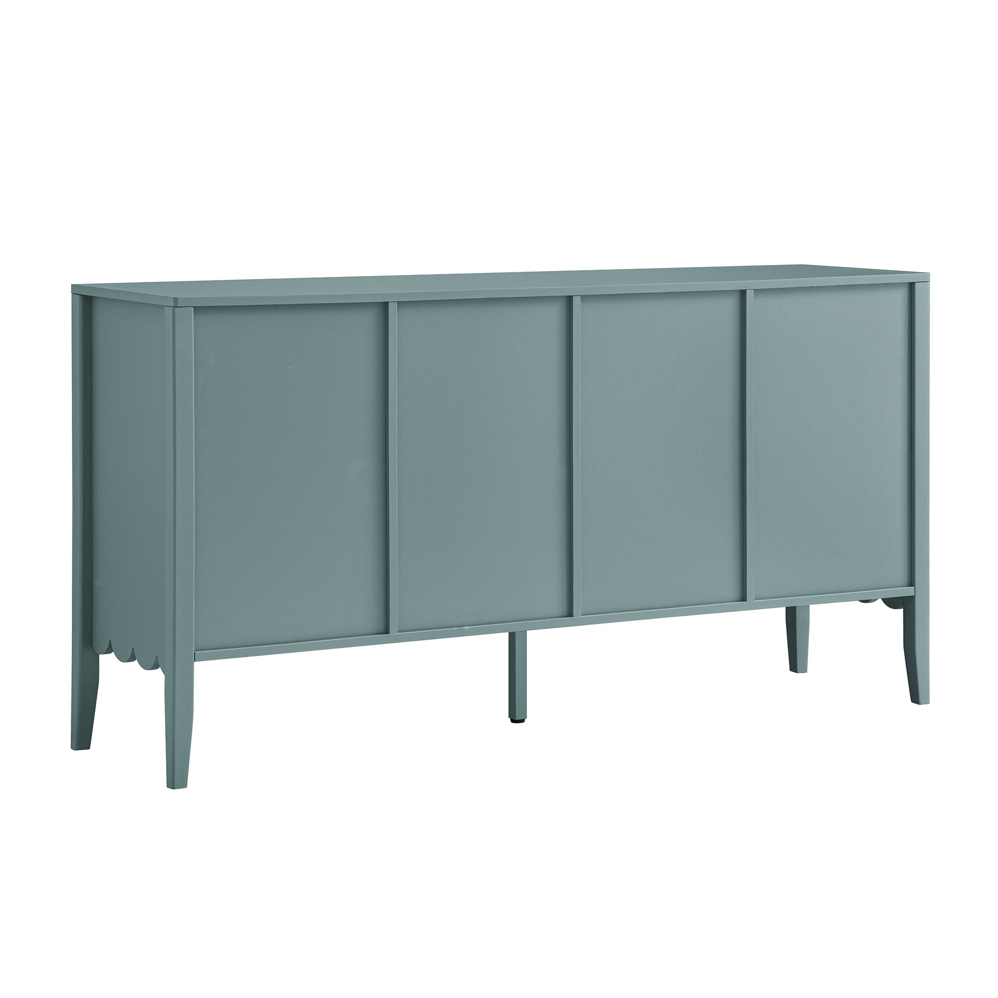 Henley Scalloped Edge 59 in.Wide Sideboard, Blue Spruce