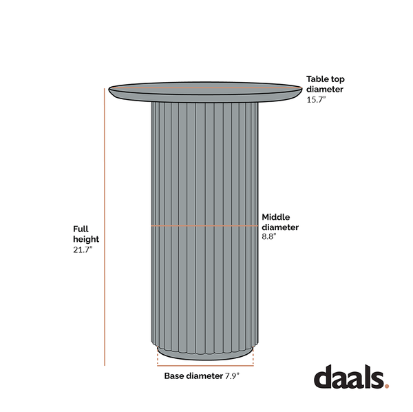 Maru Oak Round Side Table, Oak