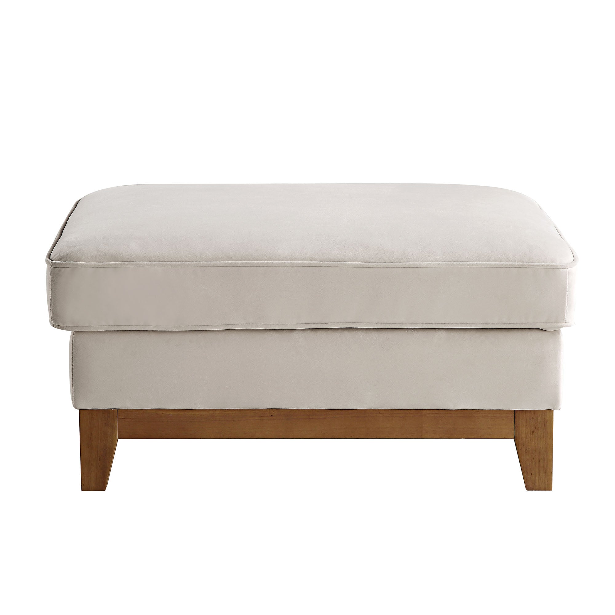 Dipley Champagne Velvet Storage Footstool