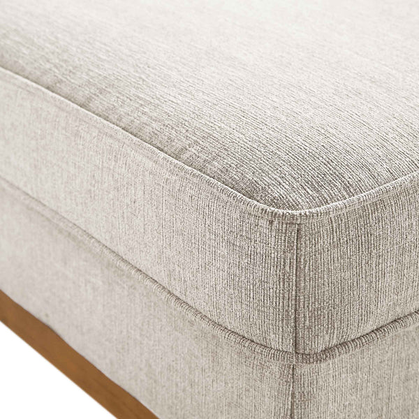 Dipley Oatmeal Fabric Storage Footstool