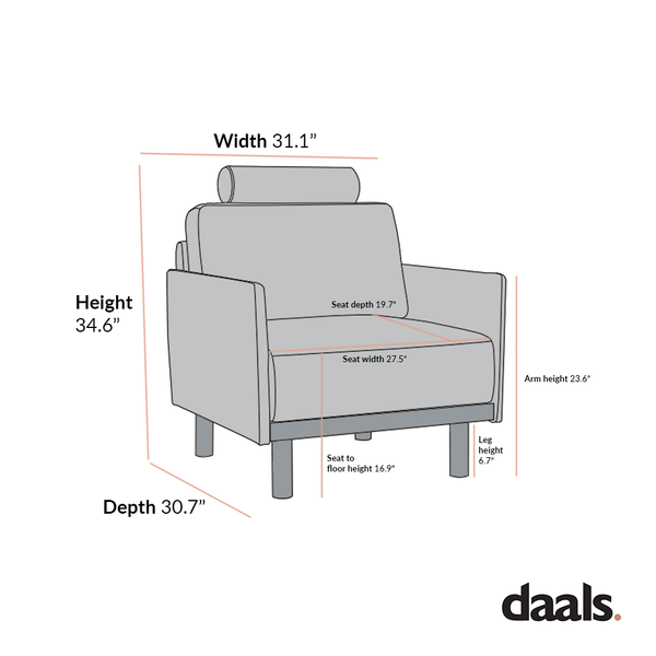 Timber Grey Marl Fabric Armchair