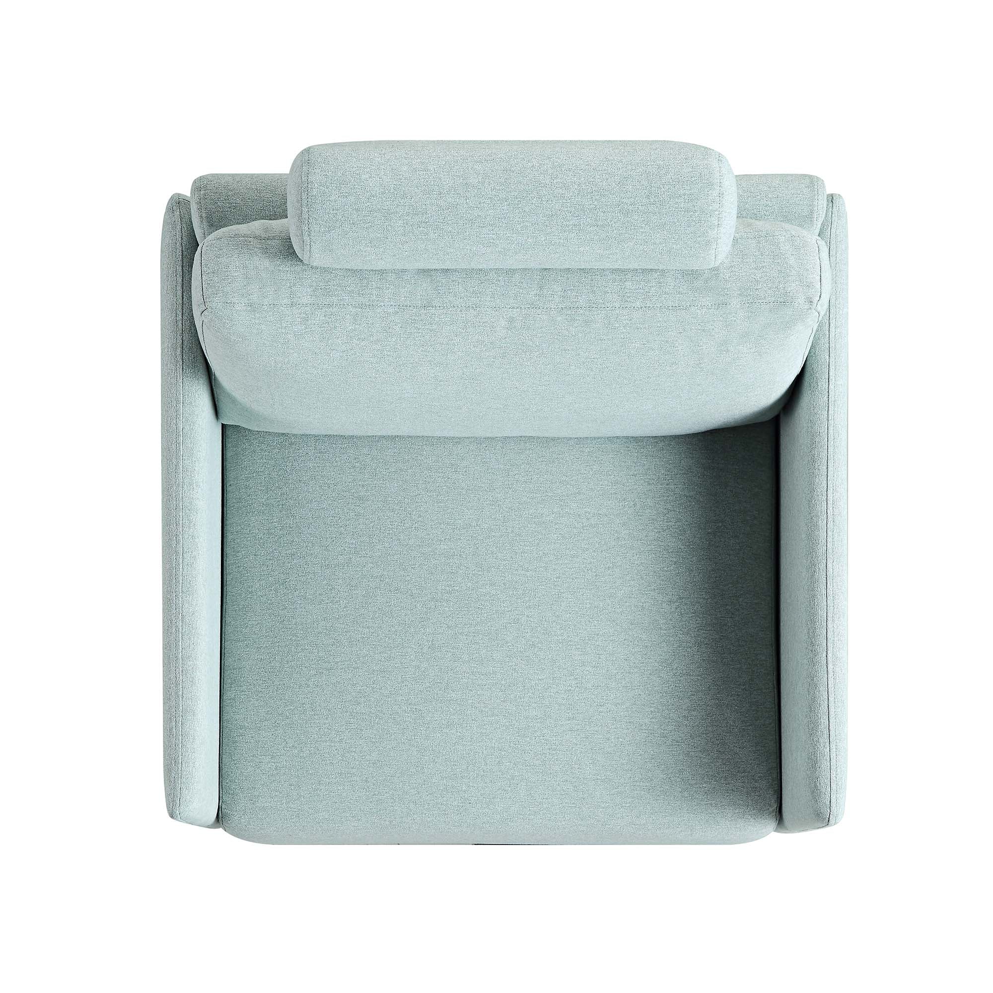 Timber Sage Green Fabric Armchair