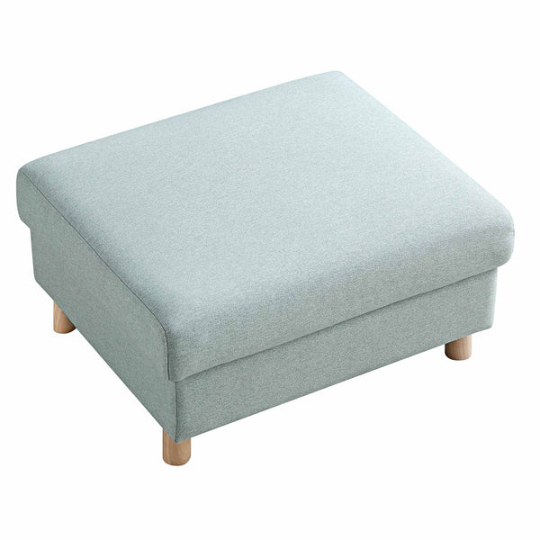 Timber Sage Green Fabric Storage Ottoman