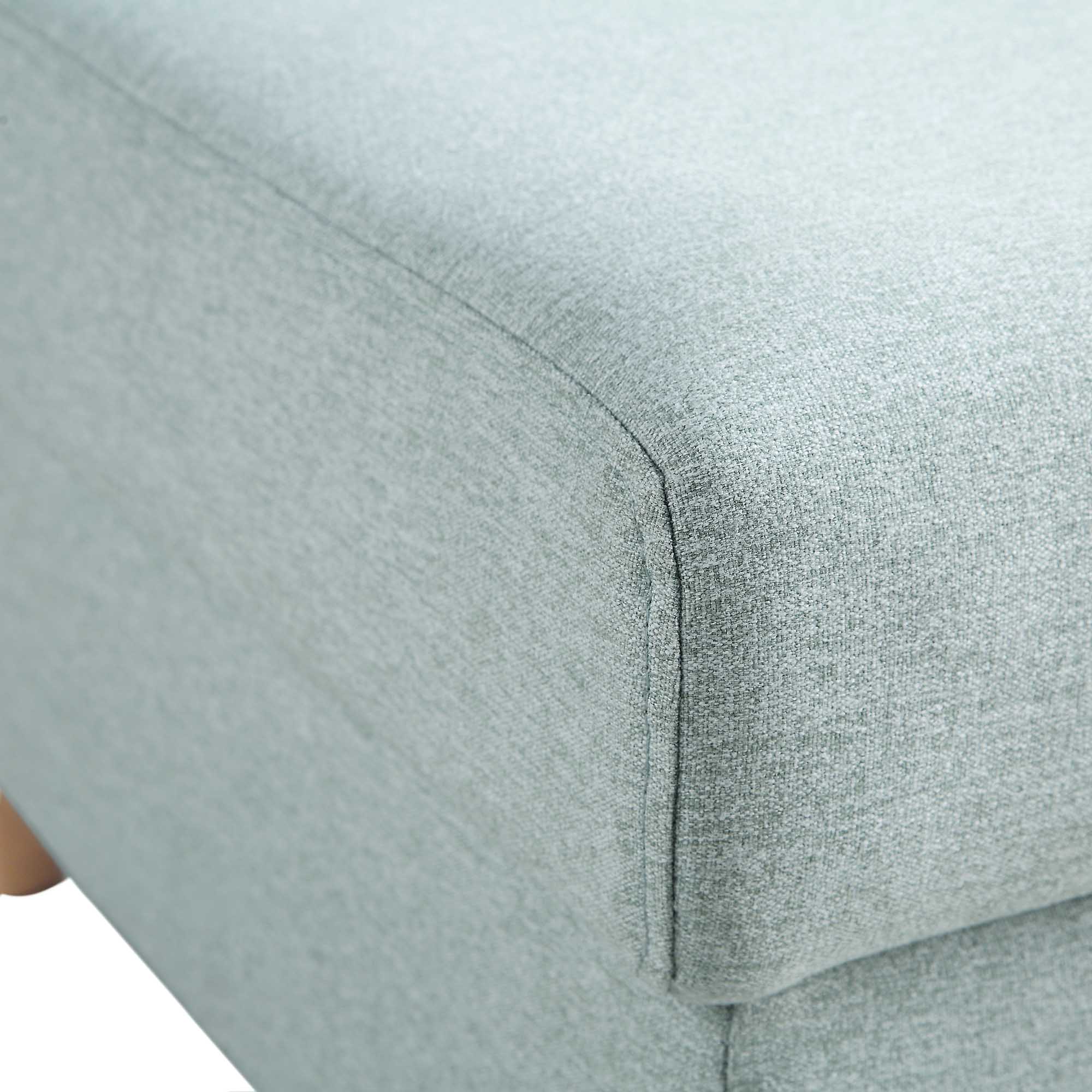 Timber Sage Green Fabric Storage Ottoman