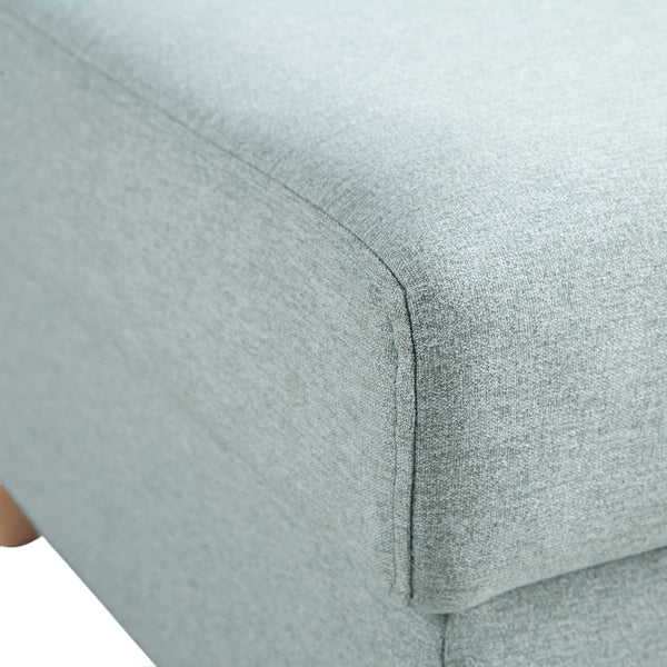 Timber Sage Green Fabric Storage Ottoman