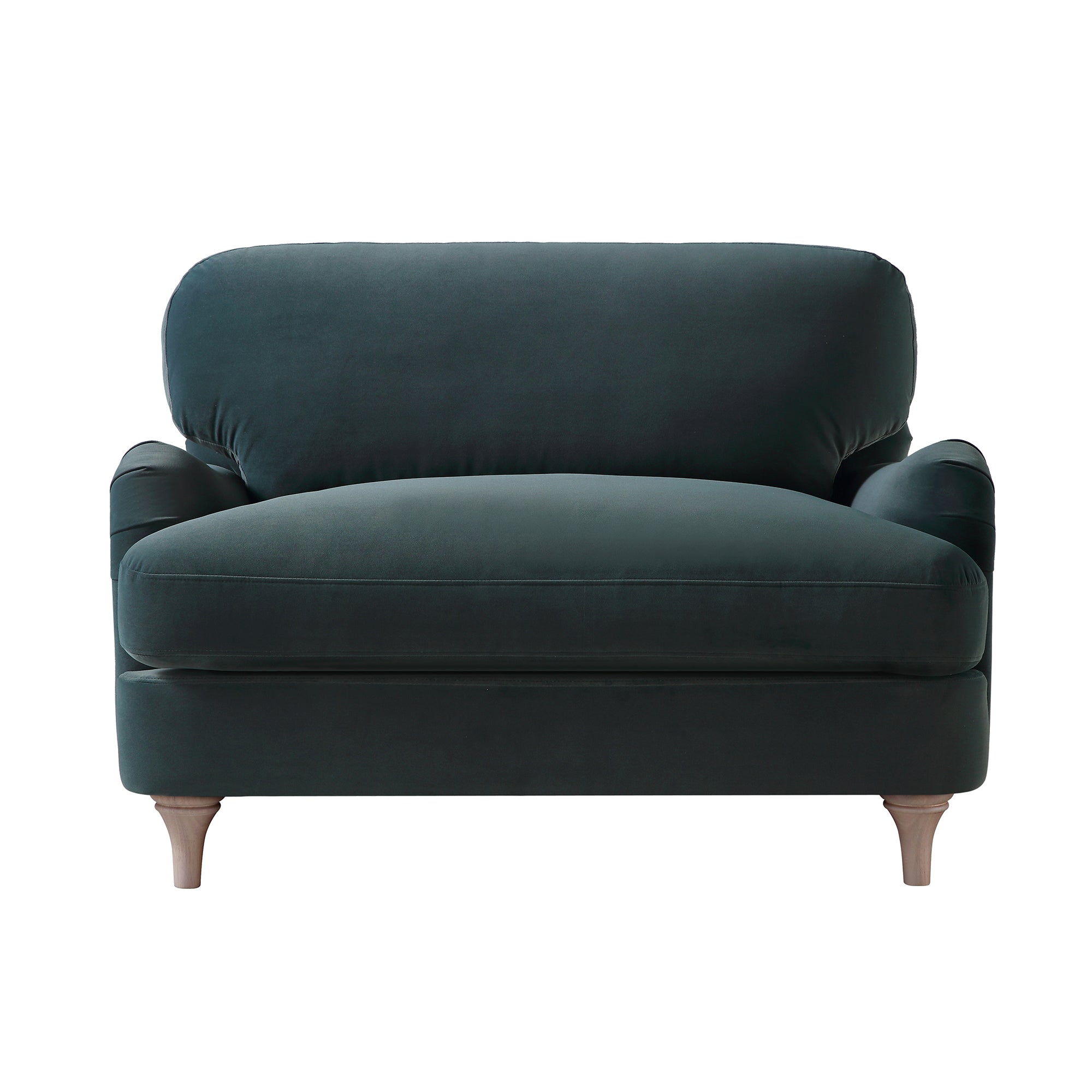 Daphnis Aegean Blue Velvet Sofa, Loveseat