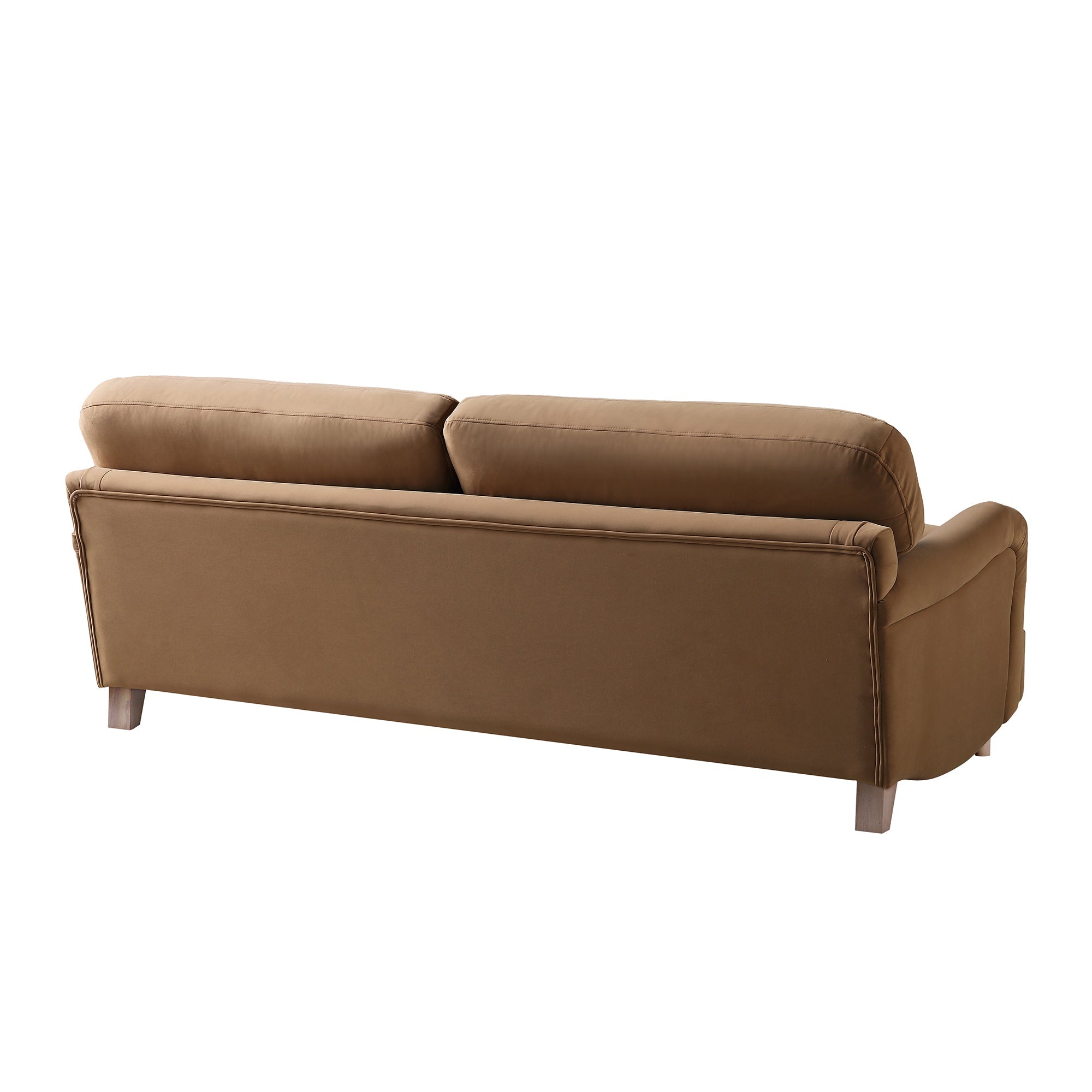 Daphnis Camel Velvet Sofa, 3-Seater