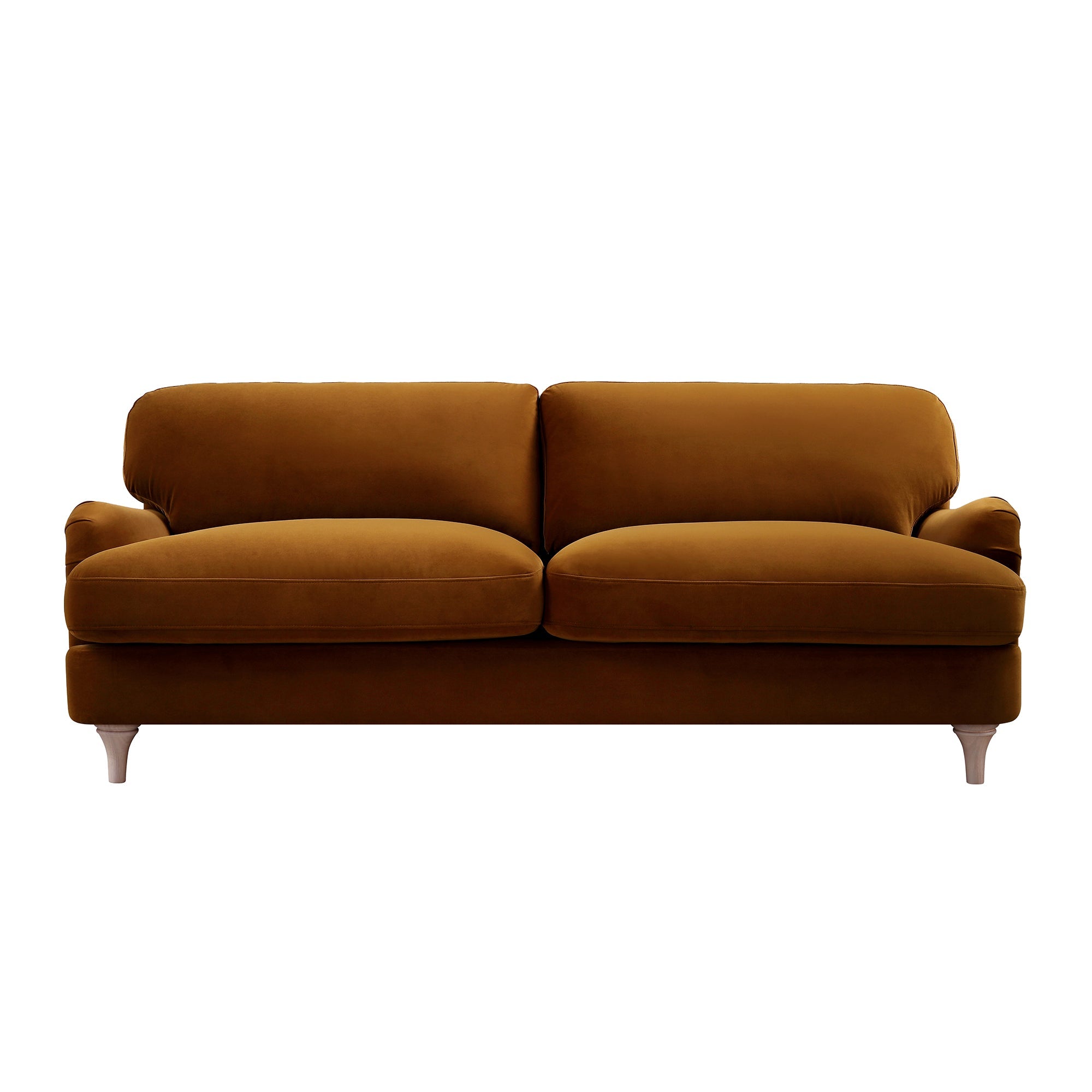 Daphnis Cinnamon Velvet Sofa, 3-Seater