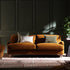 Daphnis Cinnamon Velvet Sofa, 3-Seater