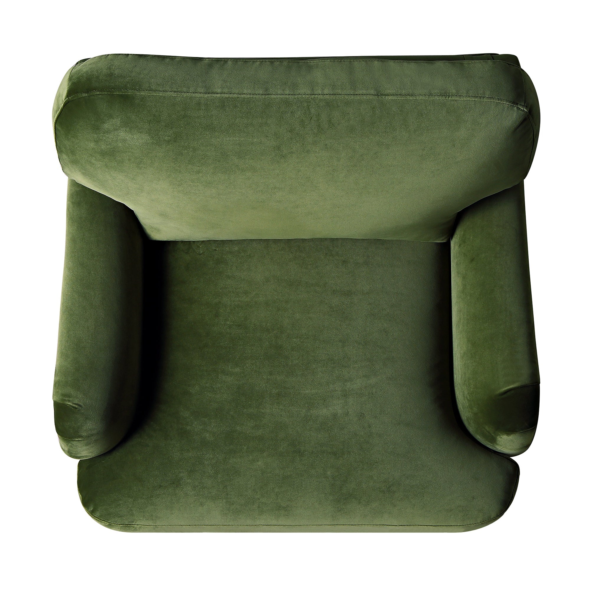 Daphnis Fern Green Velvet Sofa, 1-Seater