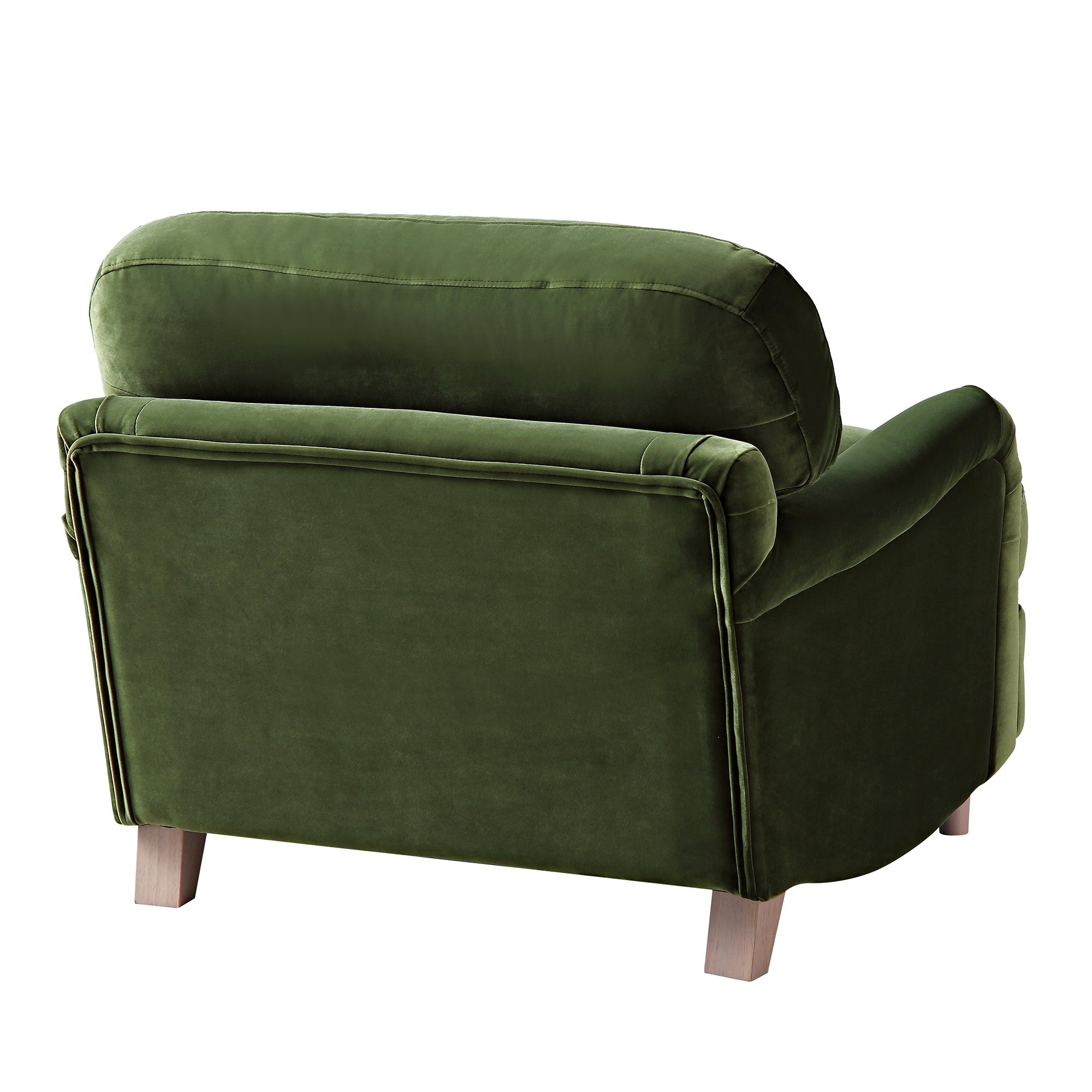 Daphnis Fern Green Velvet Sofa, 1-Seater