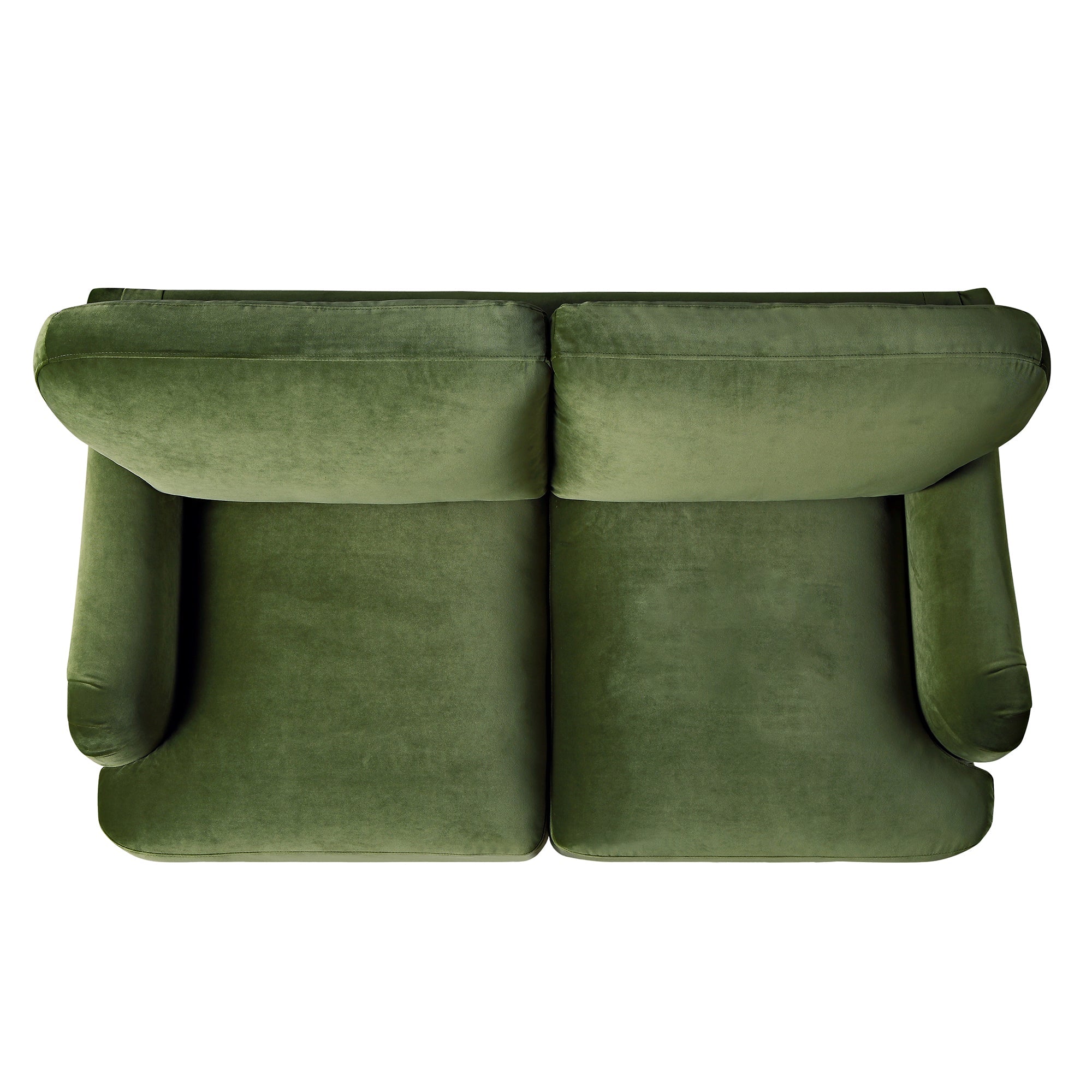 Daphnis Fern Green Velvet Sofa, 2-Seater