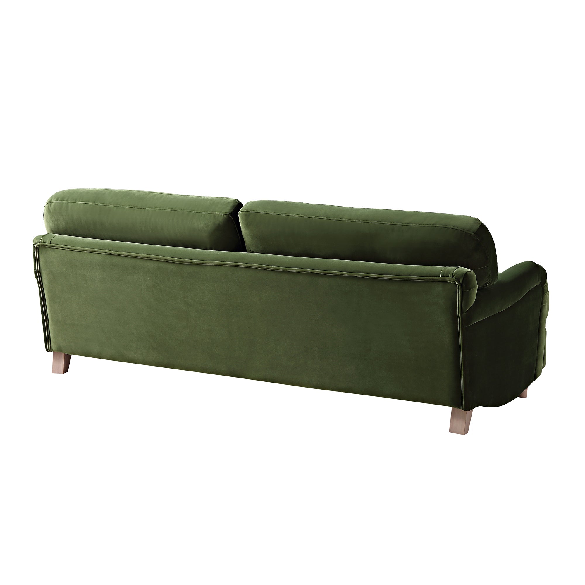 Daphnis Fern Green Velvet Sofa, 3-Seater