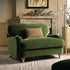 Daphnis Fern Green Velvet Sofa, Loveseat