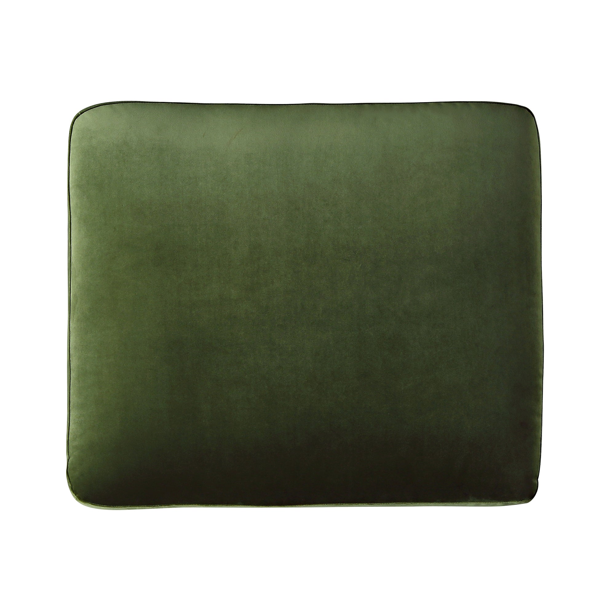 Daphnis Fern Green Velvet Sofa, Footstool