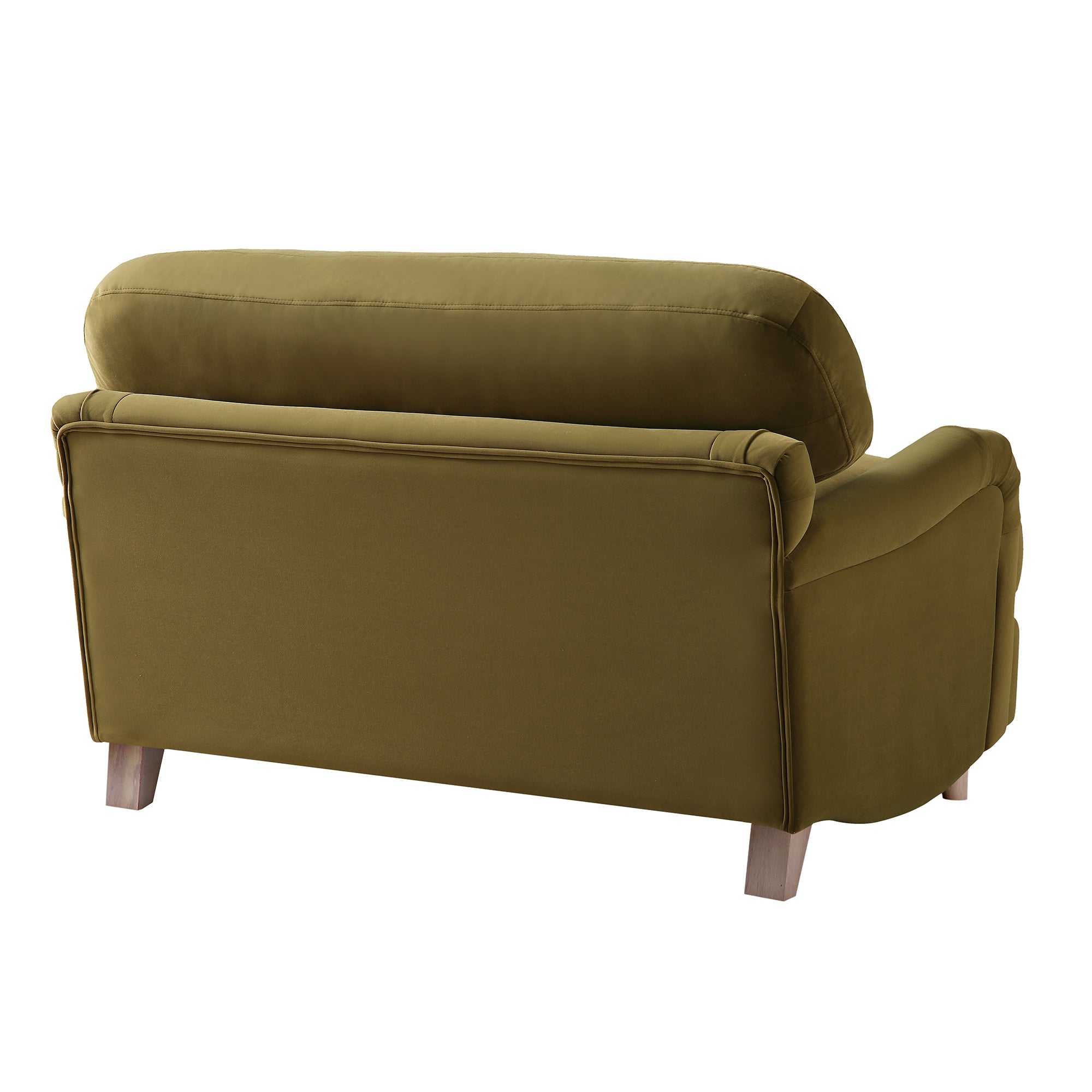 Daphnis Fudge Velvet Sofa, Loveseat