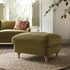 Daphnis Fudge Velvet Sofa, Footstool