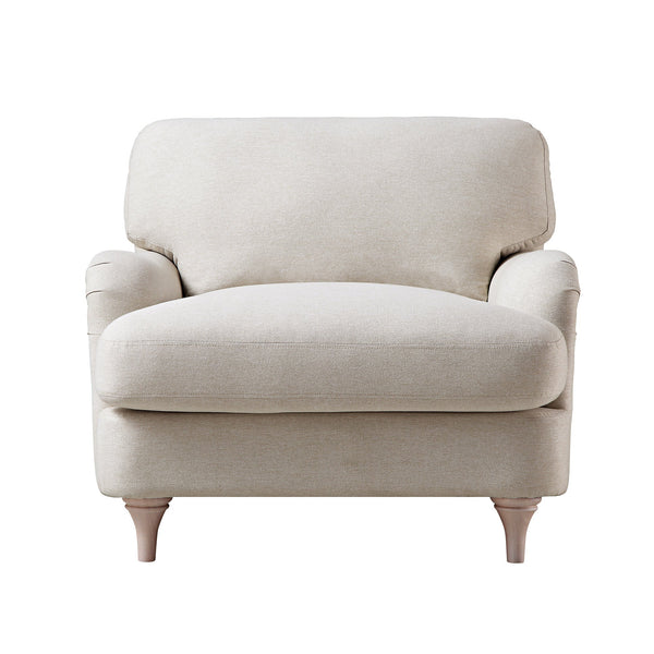 Daphnis Oatmeal Fabric Sofa, 1-Seater