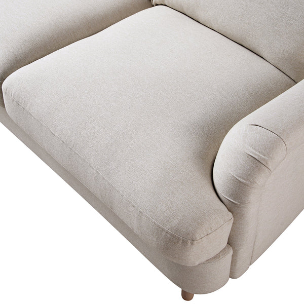 Daphnis Oatmeal Fabric Sofa, 2-Seater