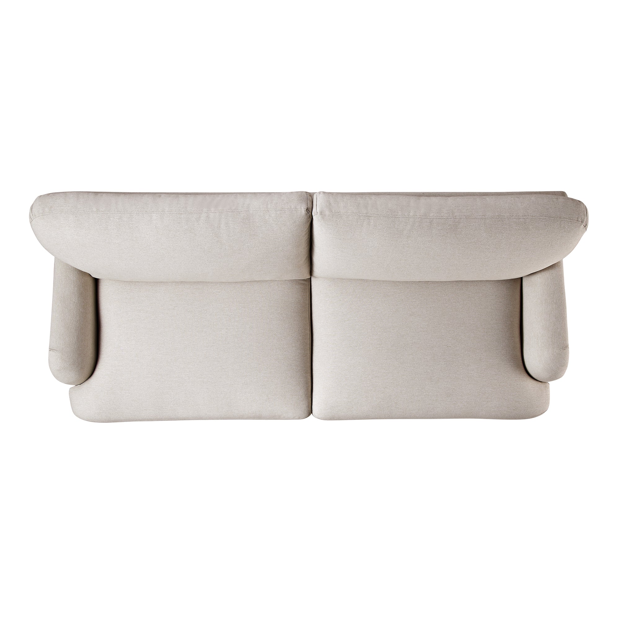 Daphnis Oatmeal Fabric Sofa, 3-Seater