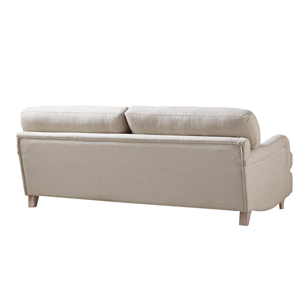 Daphnis Oatmeal Fabric Sofa, 3-Seater