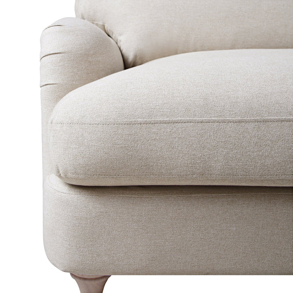 Daphnis Oatmeal Fabric Sofa, 3-Seater