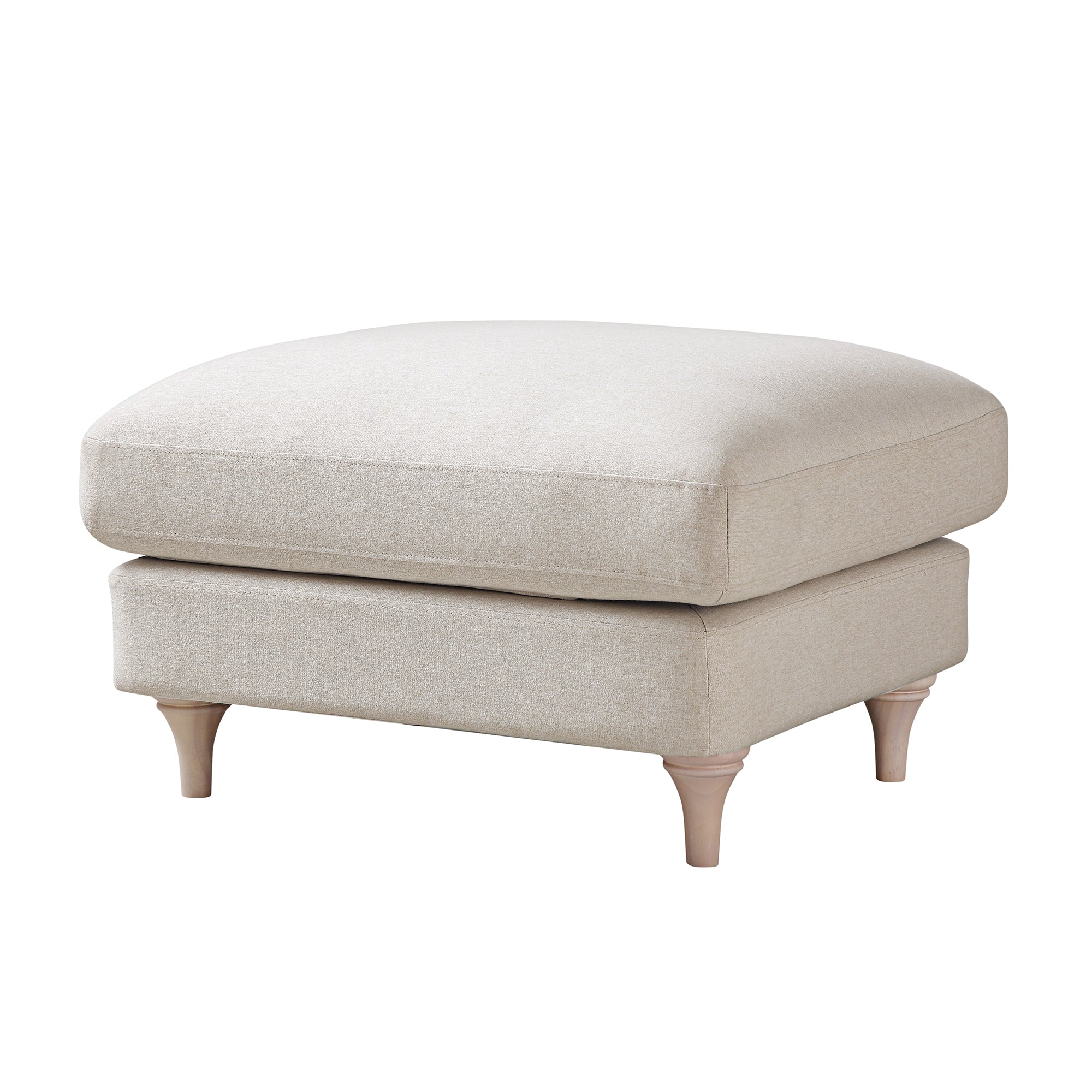 Daphnis Oatmeal Fabric Sofa, Footstool