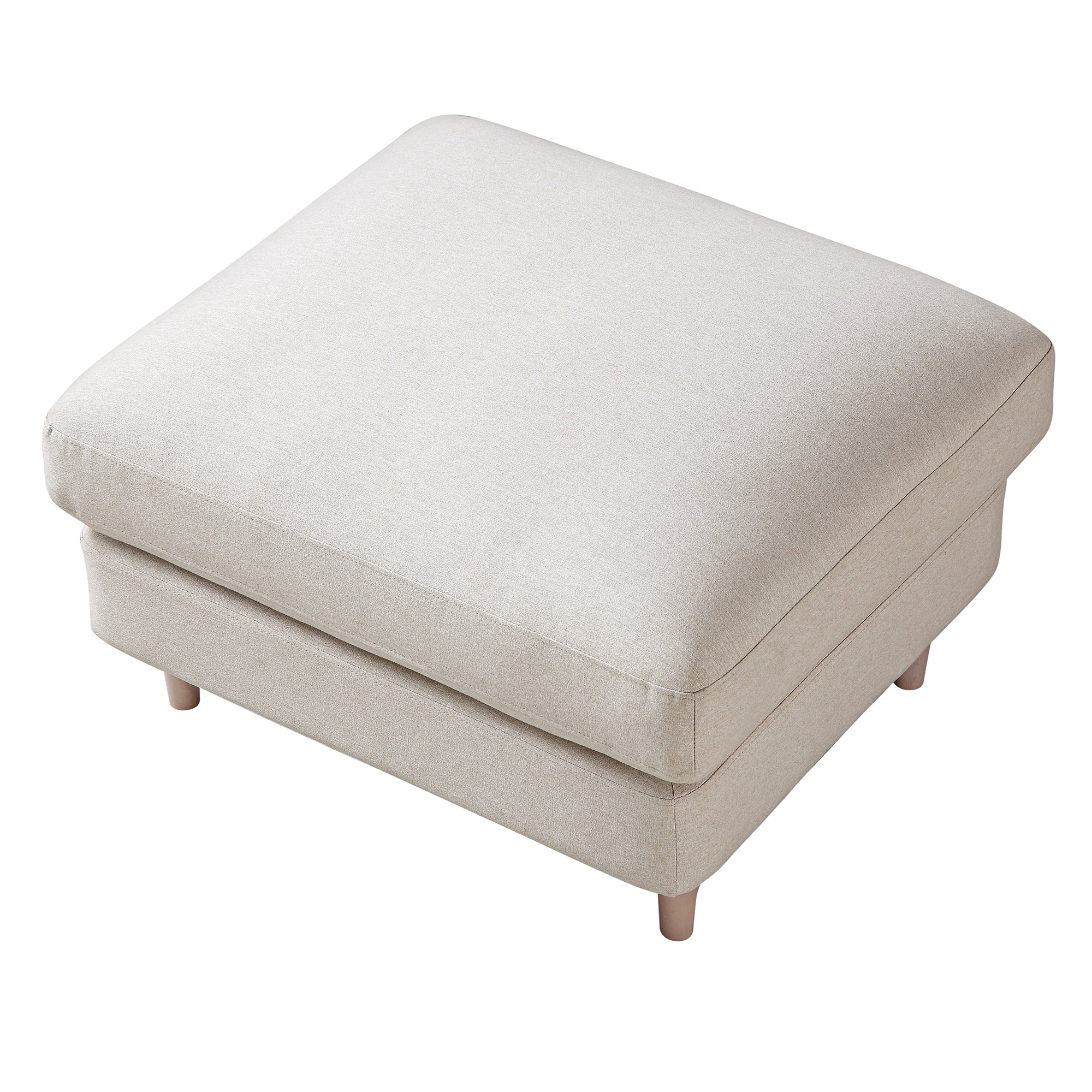 Daphnis Oatmeal Fabric Sofa, Footstool