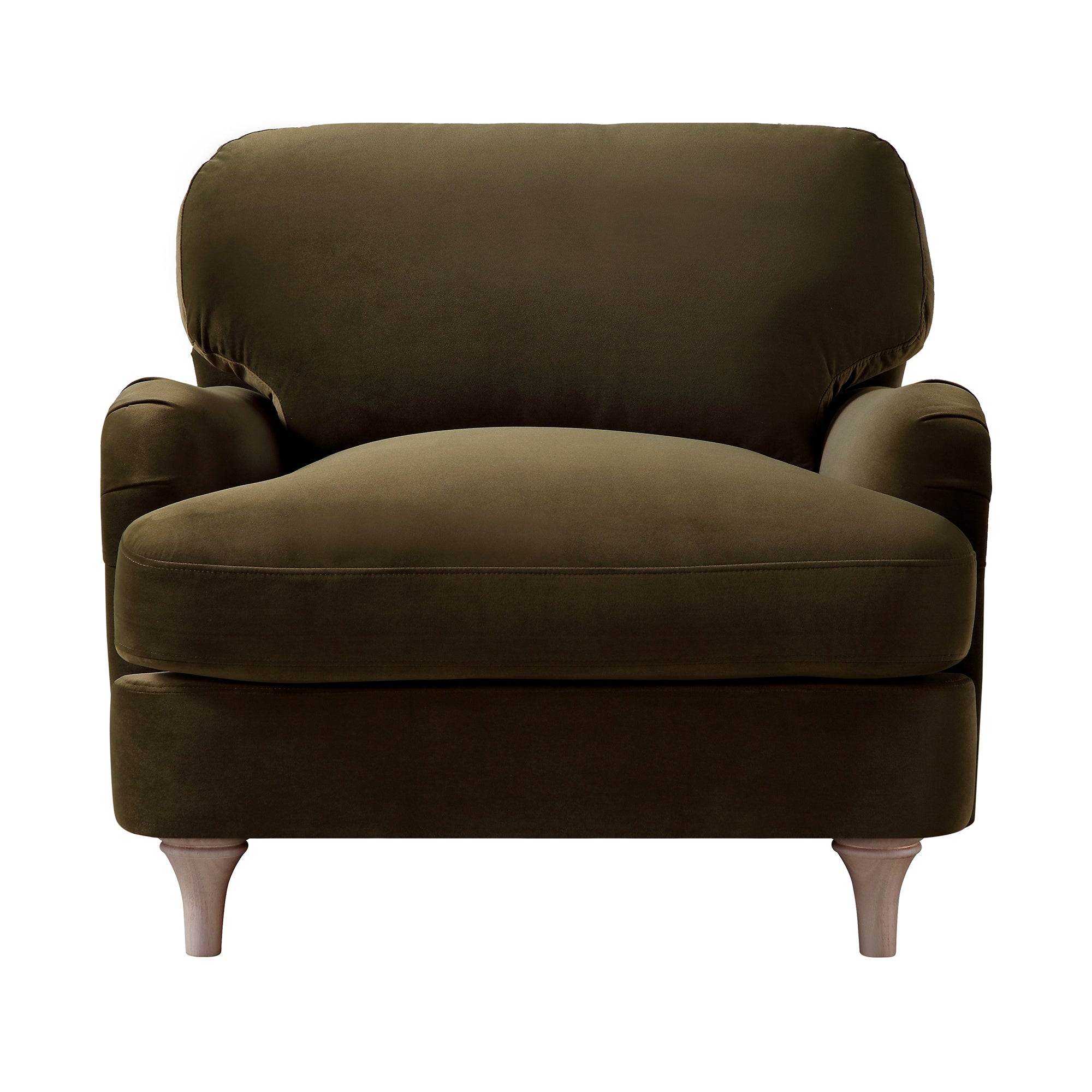 Daphnis Seaweed Velvet Sofa, 1-Seater