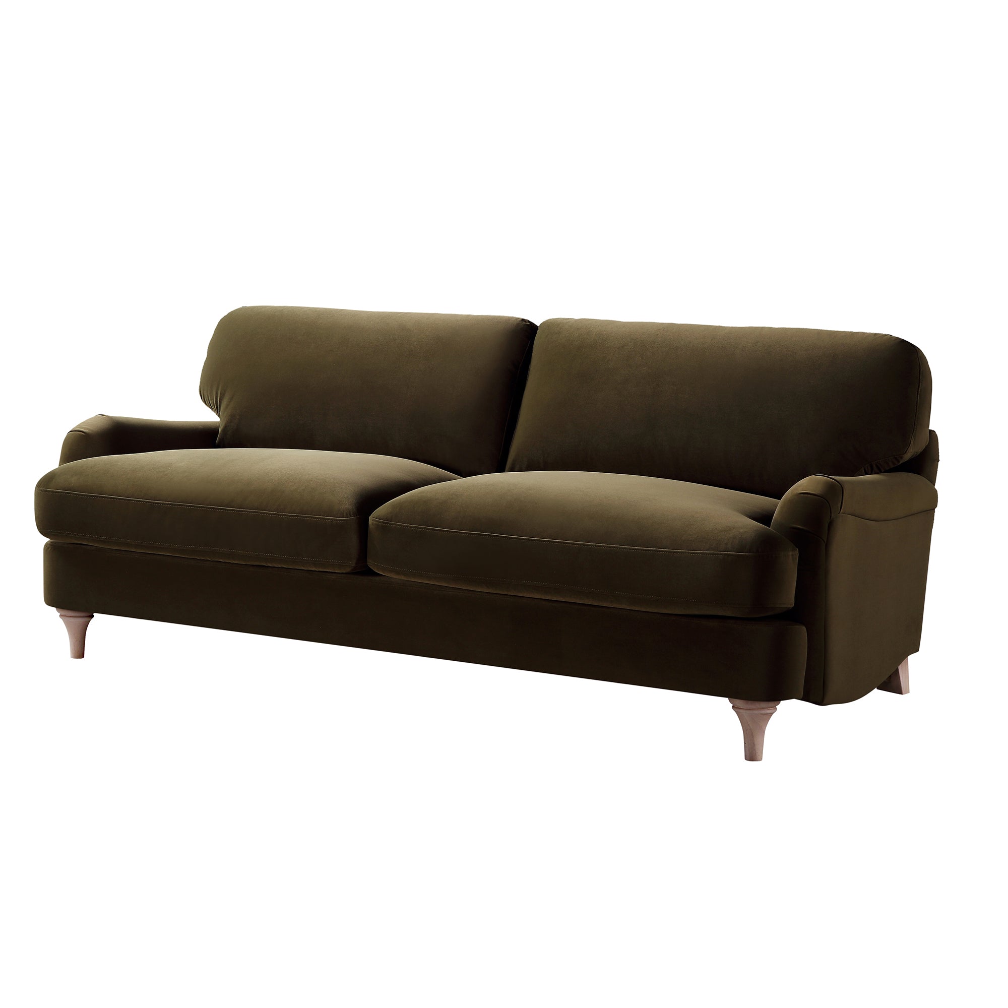 Daphnis Seaweed Velvet Sofa, 3-Seater