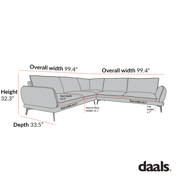 Obriel Forest Green Velvet Grande Corner Sofa