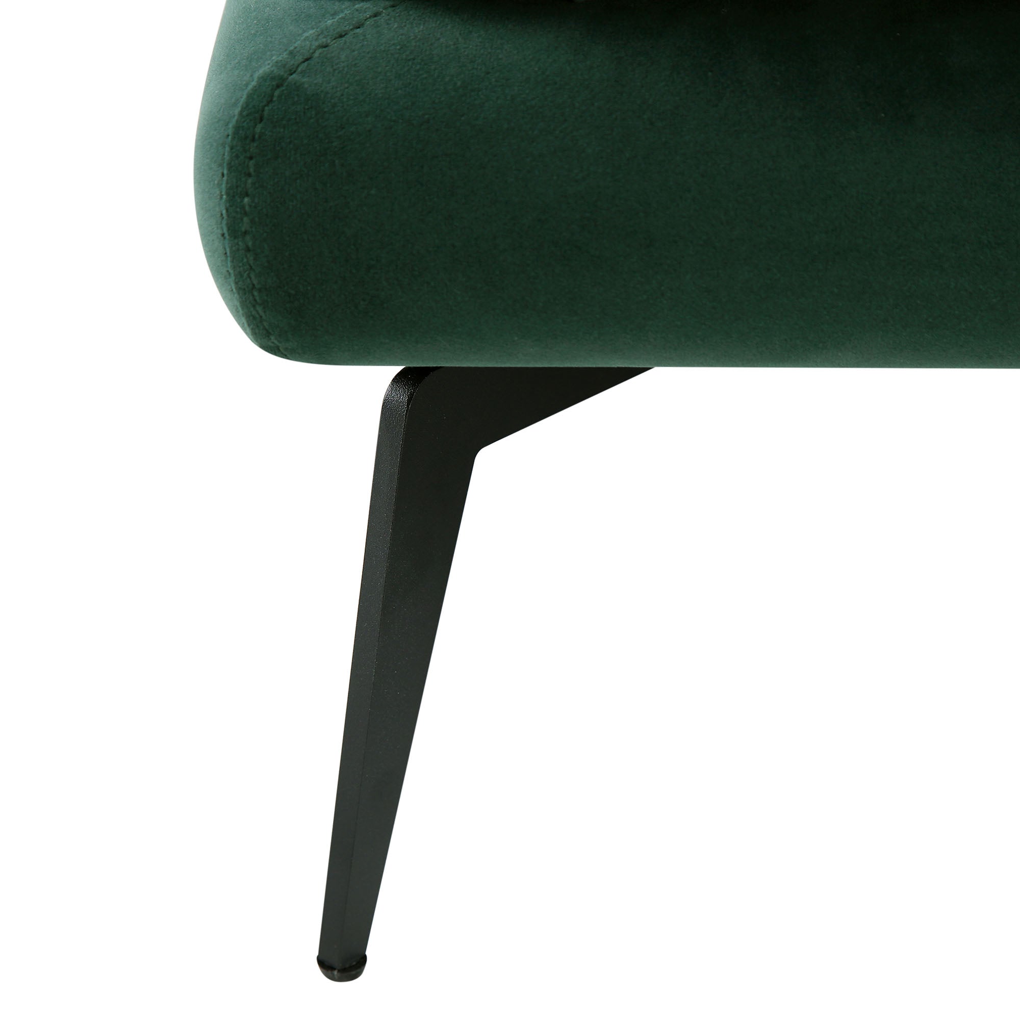 Obriel Forest Green Velvet Grande Corner Sofa