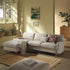 Daphnis Oatmeal Fabric Sofa, Grande Chaise Sofa Left Hand