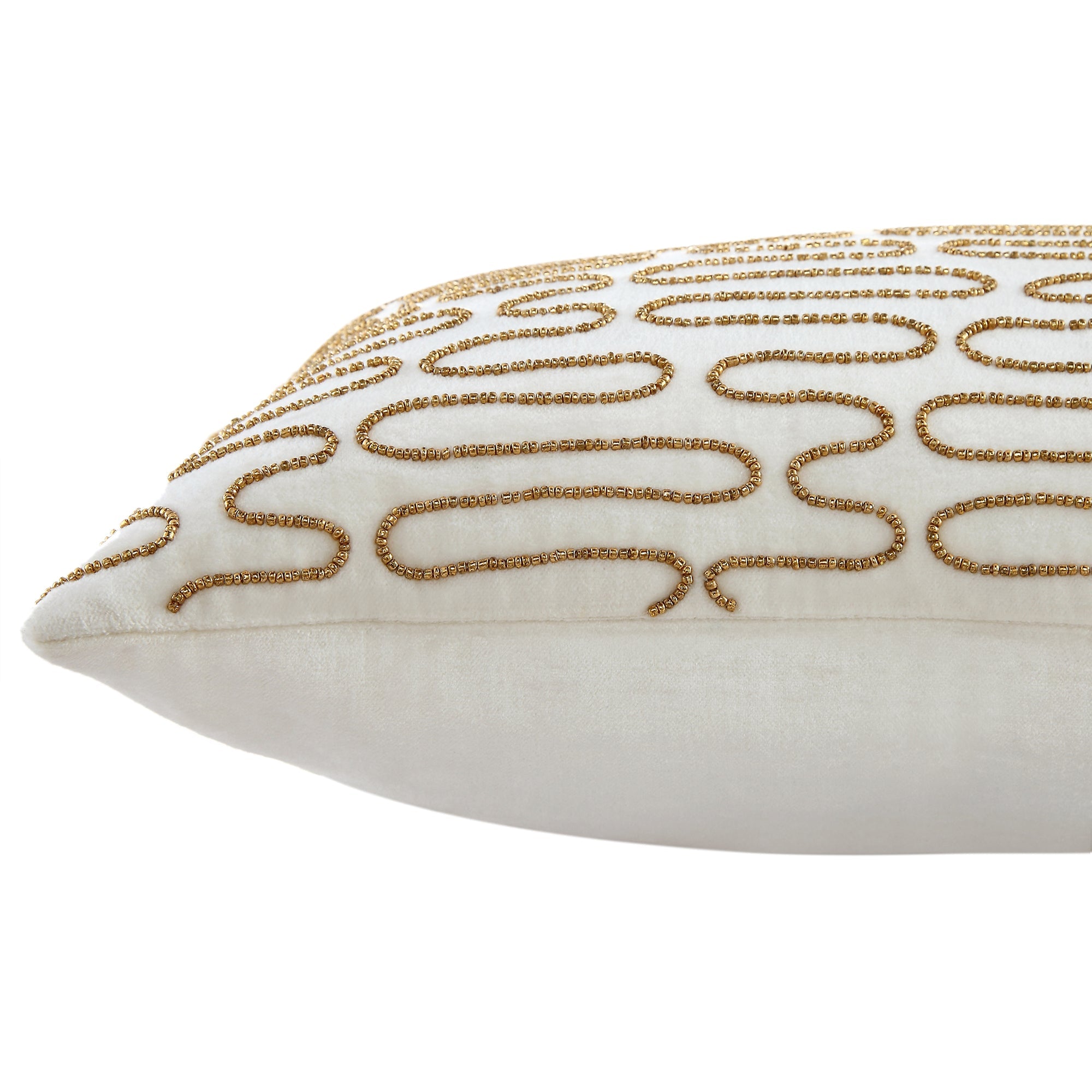 Luxe Collection Allegra Hand Beaded Velvet Pillow