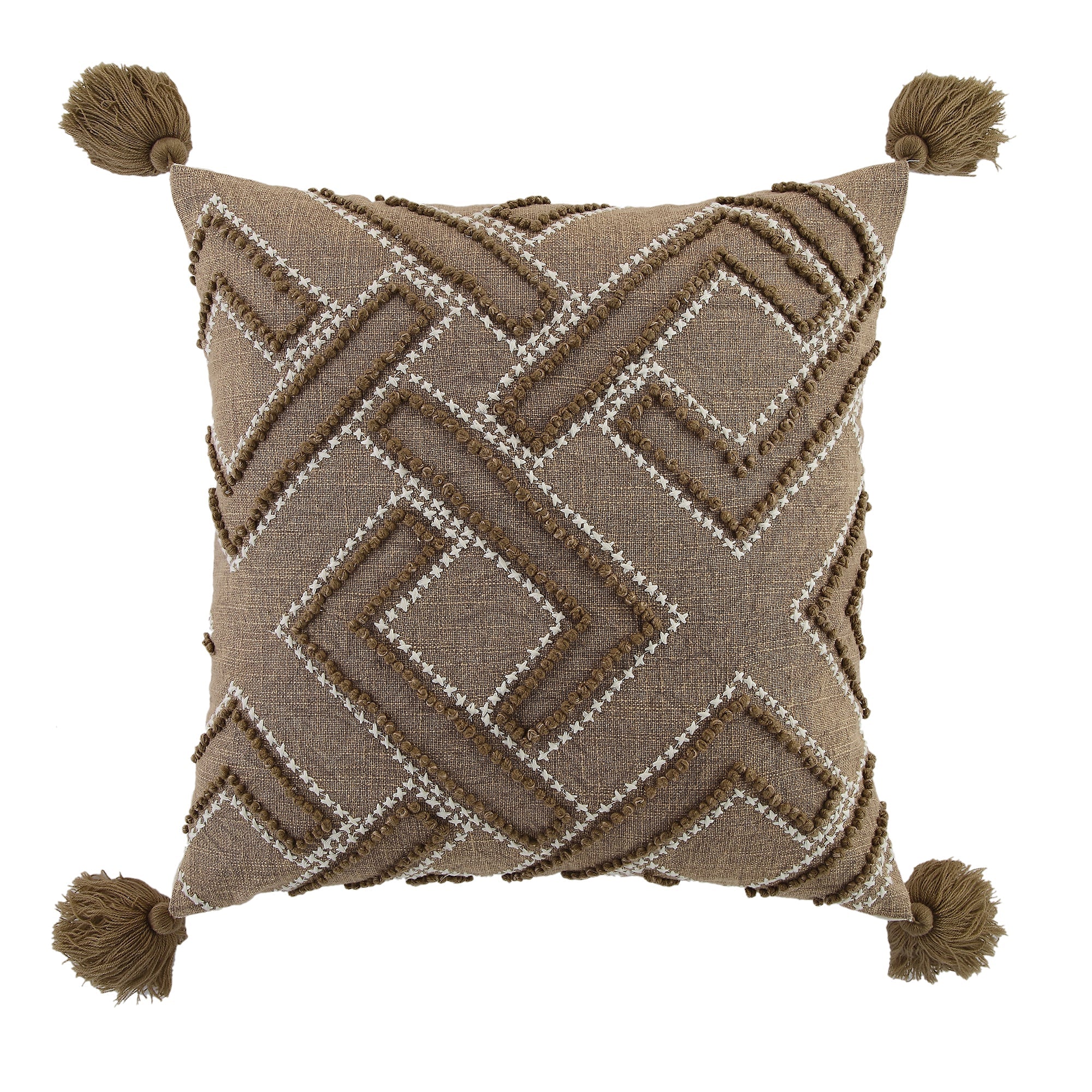 Boho Collection Andes Cross Stitch Pillow