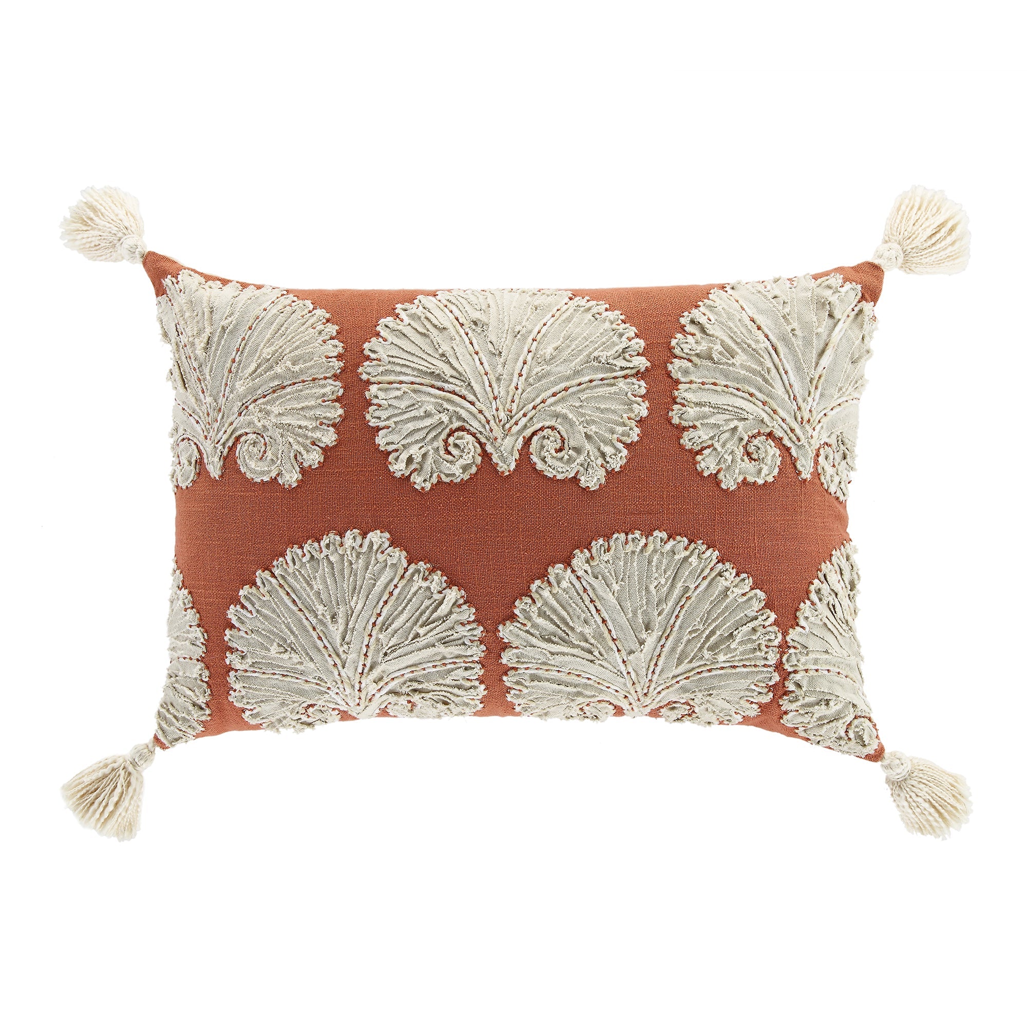 Aubrey Collection Suzani Motif Appliqué Pillow