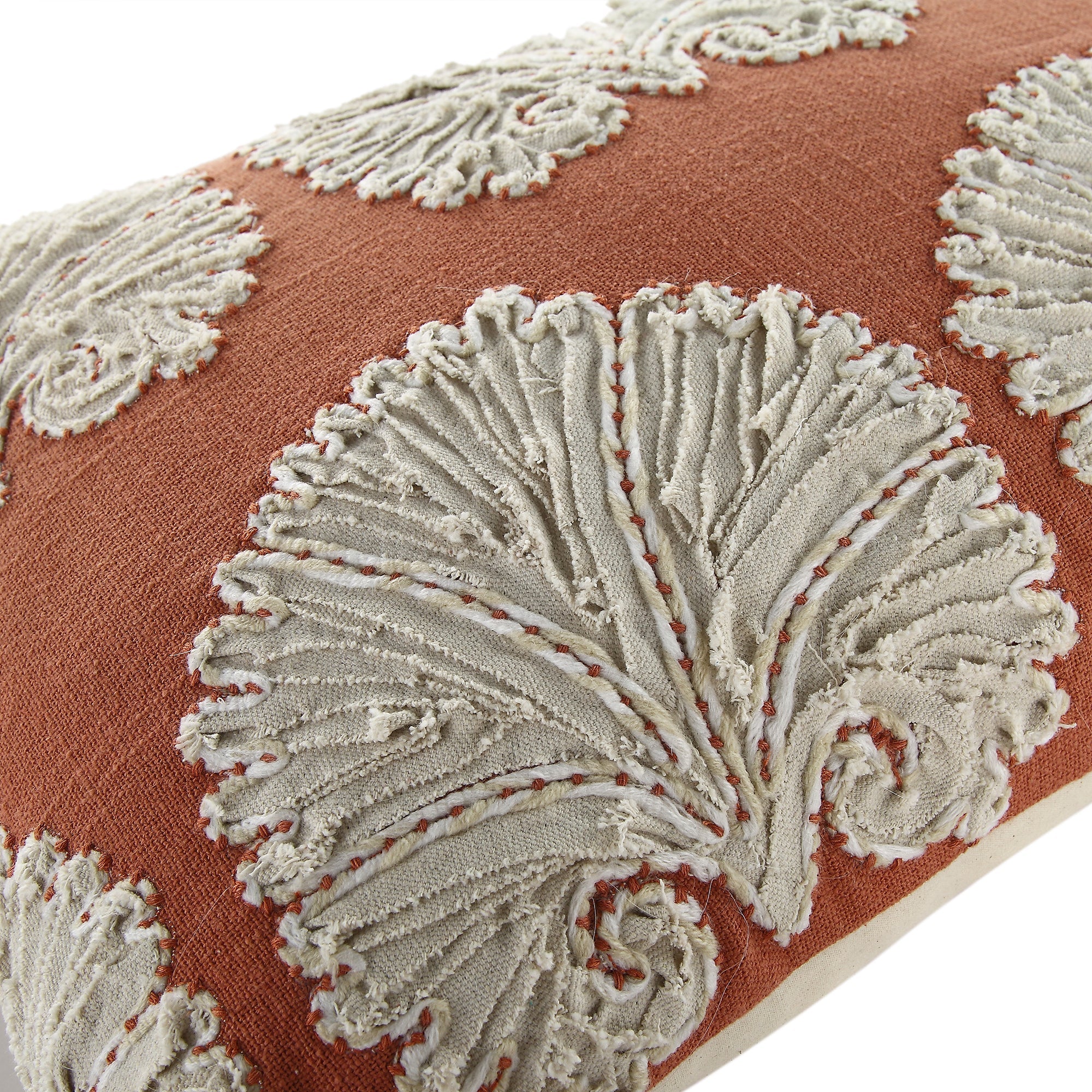 Aubrey Collection Suzani Motif Appliqué Pillow