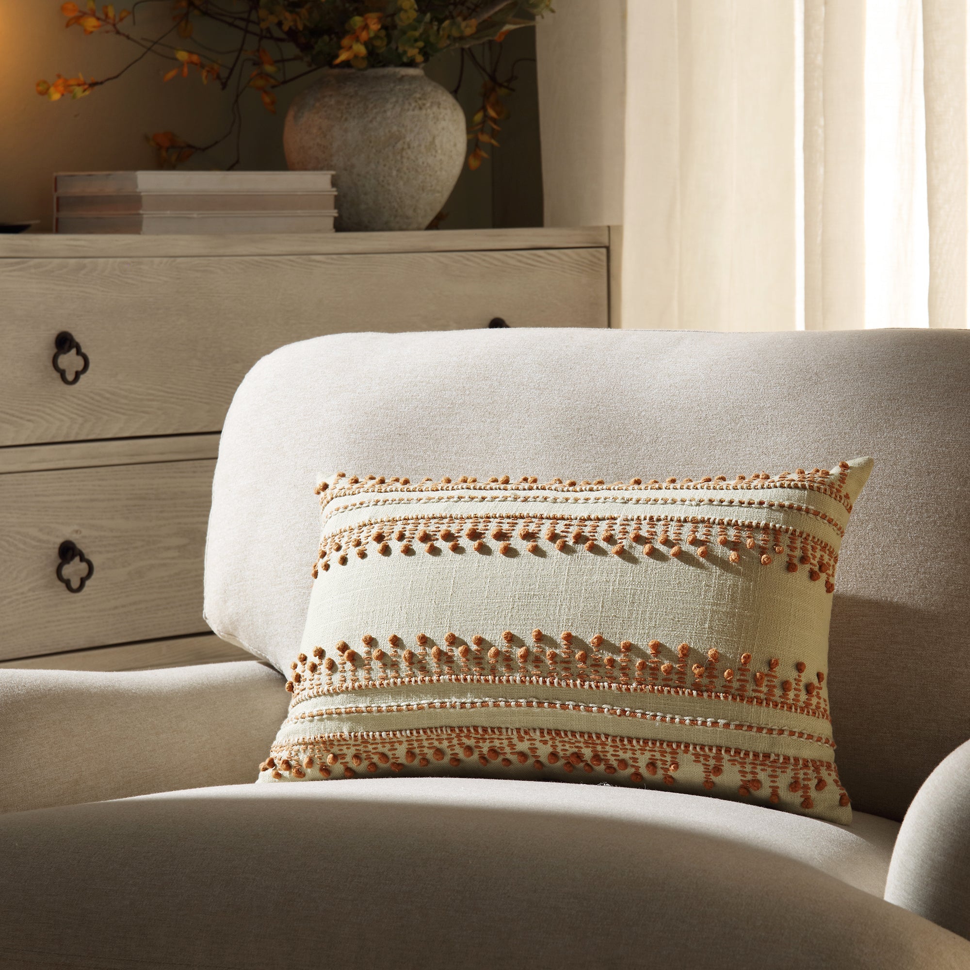 Aubrey Collection French Knot Pillow