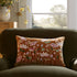 Botanica Collection Apricot Velvet Hand Embroidered Pillow