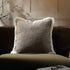 Kyra Mink Bouclé Fringed Pillow