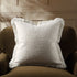 Kyra Cream Bouclé Fringed Pillow