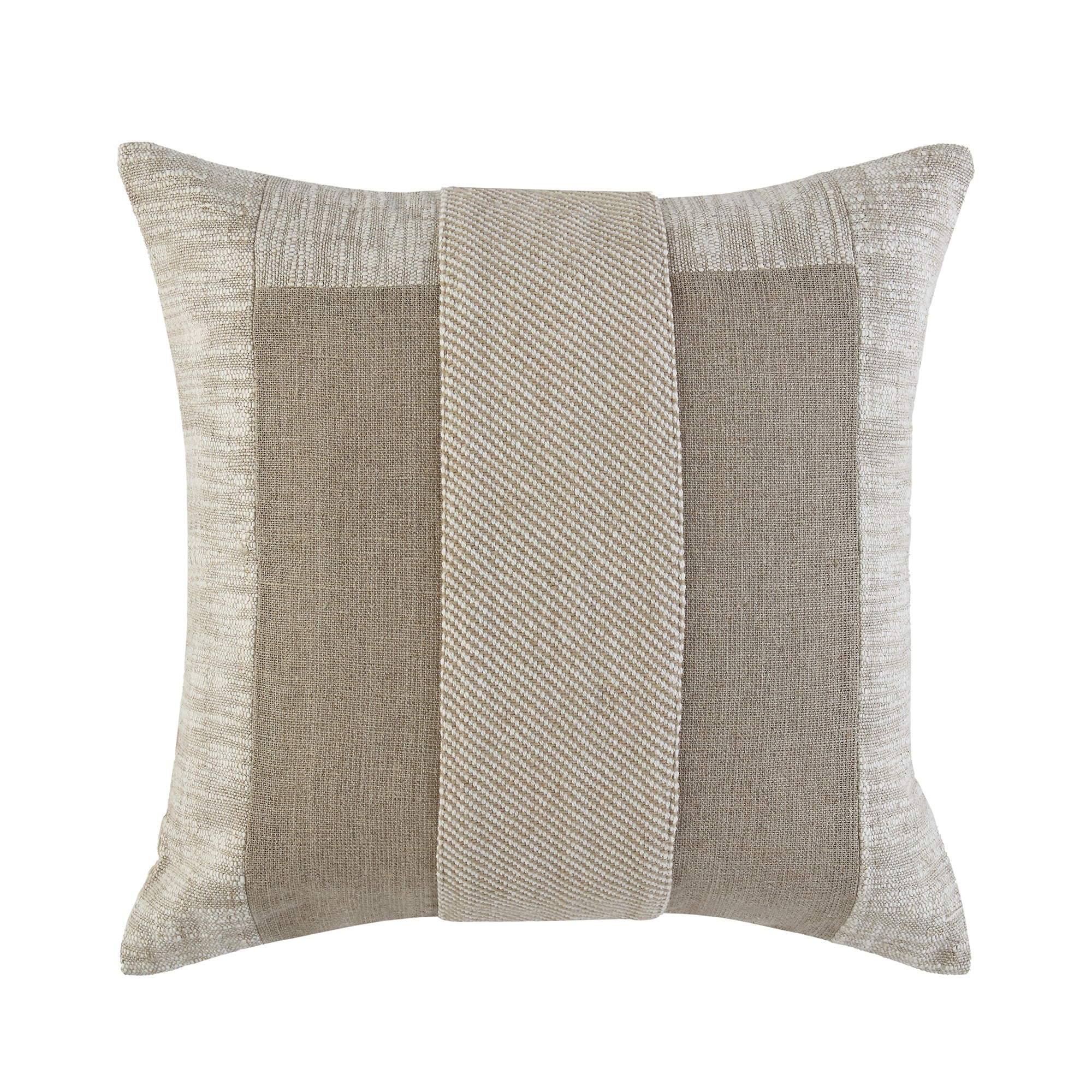 Bronte Collection Silk Slub Patchwork Pillow