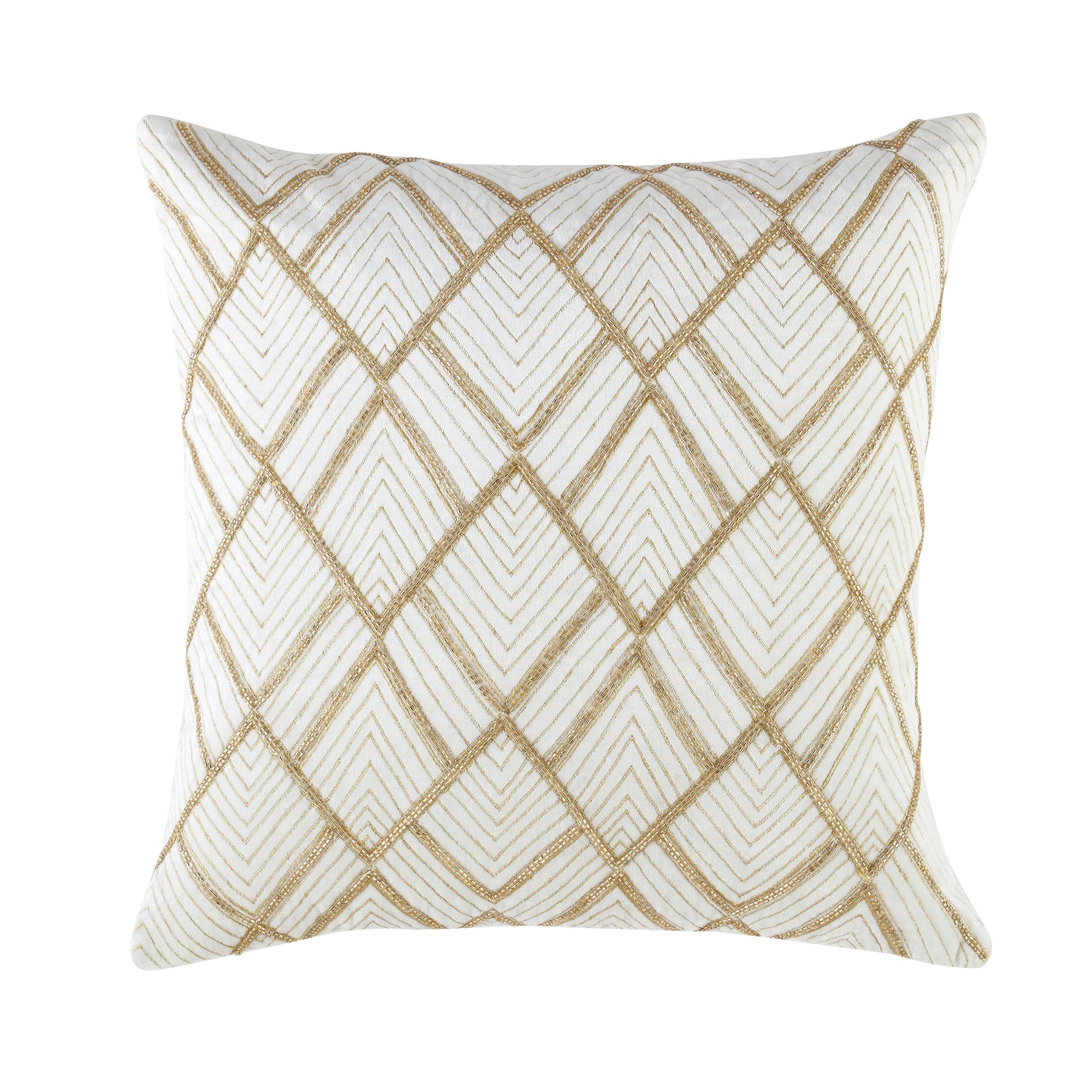 Luxe Collection Empire Hand Beaded Velvet Pillow